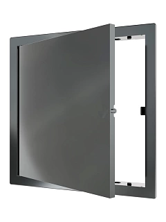 Сантехнические люки L2020N GRAY с магн. замком 200х200 (222х222) с фланцем (24)