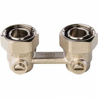 Узел нижнего подключения Н-образный угловой для двухтрубной 3/4х3/4(SVH-0004-000020) STOUT