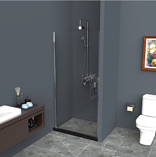 Дверь для душа BelBagno UNO-B-1-85-C-Cr стекло прозрачное