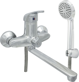 Смеситель д/ванны одноручк ЦС-СМ 300-4 ф35 М42 L220 плоский излив (СТ300004) 