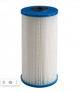 Картридж Big Blue 10" гофрированный 25 мкм, 100 л/мин  ресурс 14000 л Raifil SC-10PT-BP-25 (1494)