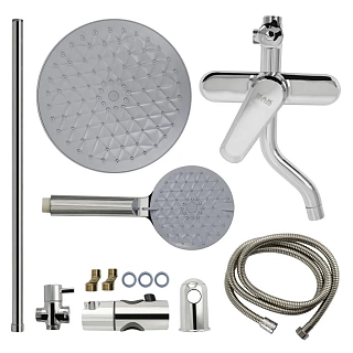 MAK - Душевая система  АБС пластик хромированный (код: 3066)