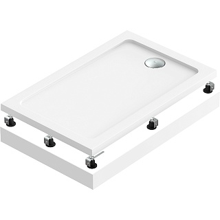 Поддон акриловый 1,0х0,8х0,11 + экран + устан.комплект + сифон BAS Олимпик