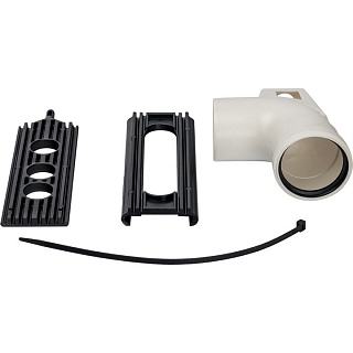 Элемент дымохода конденсац.угол 87° DN80 м/п PP-FE с кронштейном SCA-8080-121090 STOUT 