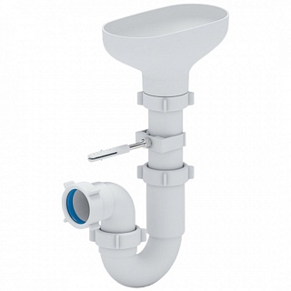 Сифон 1 1/2х40 прямоточный С РАЗРЫВОМ СТРУИ  Ани пласт DR0100  (35)