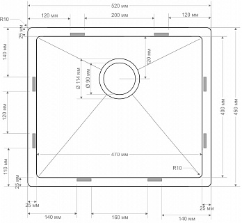 Кухонная мойка Seaman Eco Bremen SBO-5245