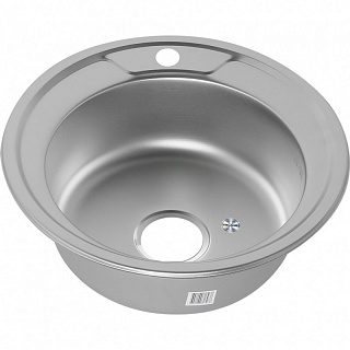 Мойка нерж врезная  MELANA D490  (0,8х180) (15) 090 ta декор