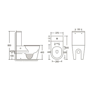Унитаз-компакт Cerutti SPA "SELLA GW" безободковый сид.дюропл. м/лифт CT9864  АКЦИЯ!!