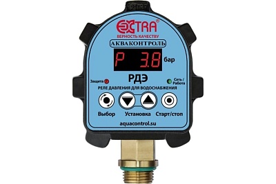 Реле давления воды электронное РДЭ-10-2,2 (Extra Акваконтроль) (2,2кВт, G1/2, 5%)