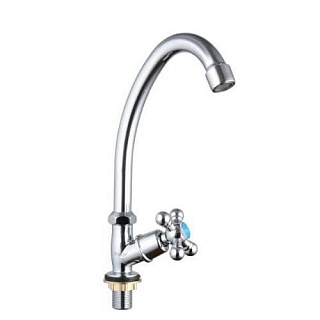 Смеситель МОНО G-lauf ( JMX14-A605) крест керам.В КОРОБКЕ 3 шт