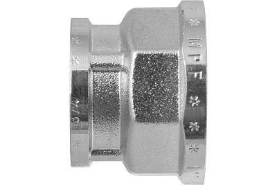 Муфта переходная  1" х 3/4" латунь никель LD (30шт)