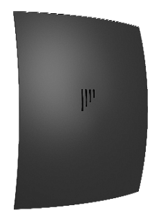 Вентилятор BREEZE 4C Matt black осевой с обр.клапаном (настенный,потолочный)