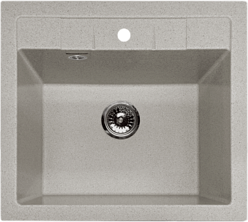 Мойка комп. GRANFEST Quadro GF- Q561 (560х510) серый с сифоном