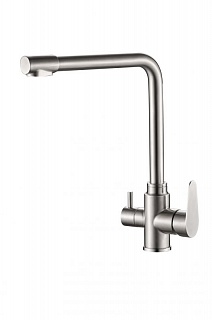 Смеситель д/кухни Haiba HB76802 под фильтр  нерж.ст.  