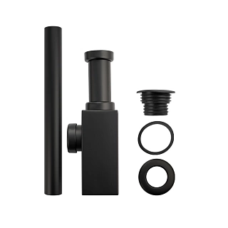 Сифон нижняя часть нерж ст. квадратный профиль, ЧЕРНЫЙ BRIMIX (8744)