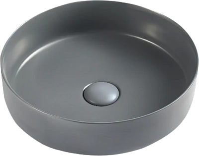 Умывальник WW ELBACH 3134 MDG d 35,5 матовая темно-серая
