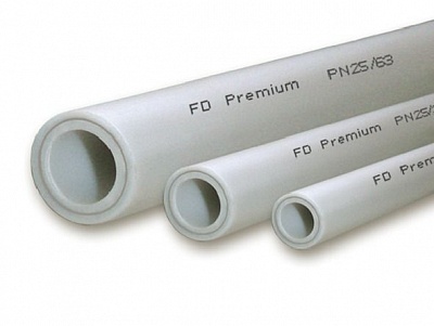 Труба  PN20 *32 арм. алюминием по серед. белый (80м) ФД-plast