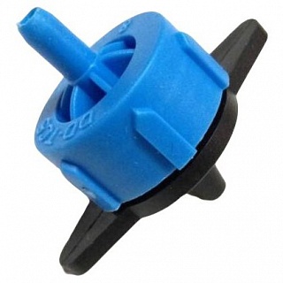 Капельница компенсированная разборная 1/4" синяя 8 л/ч 0,8-3,2 bar Green Helper РСТ0108