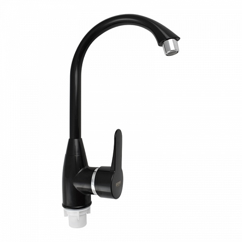 BRIMIX - Смеситель кухонный , шаровый АБС пластик черный (код: 465)