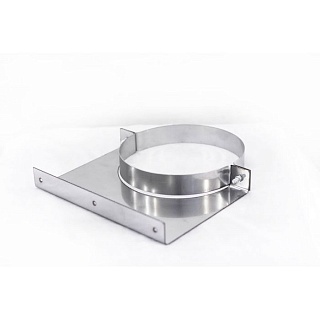 Кронштейн стеновой (длина до хомута 90 мм)  220 нерж 1 мм