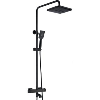 Душ. система ROSE термостат черный R3536H