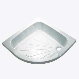 Поддон стальной 0,8х0,8х0,15 Tivoli полукруглый Китай