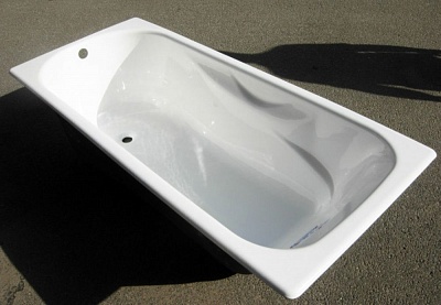 Ванна чугунная эм. 1,7х0,75 Сибирячка У белая с комплектом ног