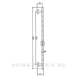 Стойка д/душа HAIBA HB8012 нержавейка