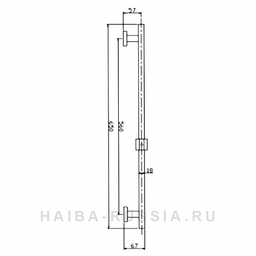 Стойка д/душа HAIBA HB8012 нержавейка