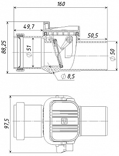 Обратный клапан ТП-86.50 Татполимер
