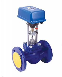 Клапан регулирующий 2-х ход. ВКСР DN50, PN16, Kvs40, 1...150°C, с ВЭП-115,  4 скор., 3-поз., 220V ВОГЕЗ