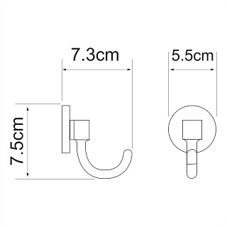 Крючок WasserKRAFT Rhein К-6223