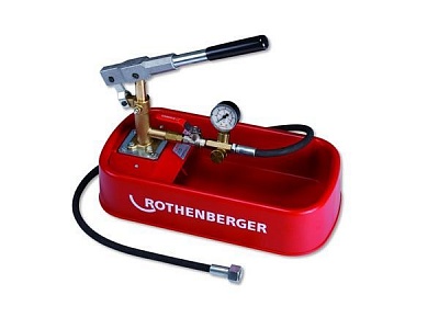 Насос опрессовочный Rothenberger RP 30 (20мл/такт,30бар,4.5л,пласт.)(6.1130) ВЫГОДА