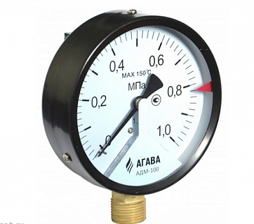 Манометр АДМ-100.3-1,0, 0-10бар, G1/2", с токовым выходом 4-20 мА, Агава ВЫГОДА