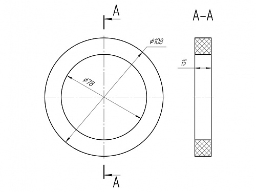 Прокладка бачка вспененная  Ани пласт М 075  (30)