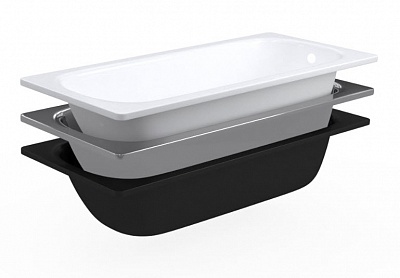 Ванна сталь эм. 1,6х0,7 Екатеринбург REIMAR с полимерн. покр. белая орхидея 6 мм  ВЫГОДА!!!