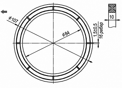 Прокладка для унитаза П-19/В  ИНКОЭР Воротынск (01646)