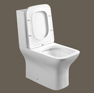 Унитаз-компакт Cerutti SPA "ELLEROS" безободковый сид.дюропл. м/лифт CT10093  АКЦИЯ!!