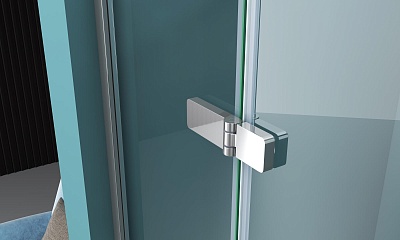 Дверь для душа BelBagno KRAFT-B-12-60/30-C-Cr-R + AEK-WLM-45-Cr (петли справа)