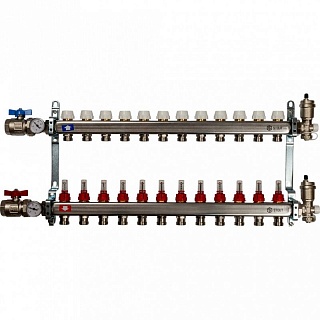 Коллектор 12-вых. нерж.ст. с расходомер. (SMS 0907 000012) STOUT