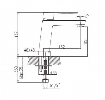 Смеситель д/раковины Haiba HB11191