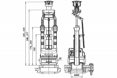 Арматура д/унитаза 1/2" нижняя подв,  кнопка хром. ИНКОЭР ( И-СБкпм-НпрНРФ-А-В Р) (2-3-2-4)(433118)