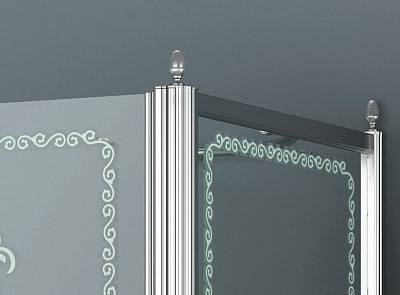 ДУШЕВОЙ УГОЛОК CEZARES RETRO A-R-2-100-SCORREVOLE-CP-G