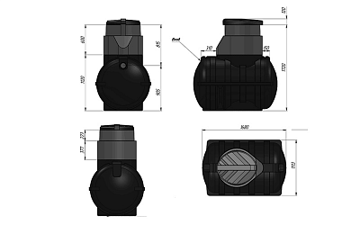 Емкость подземная «Rostok» U 1250л