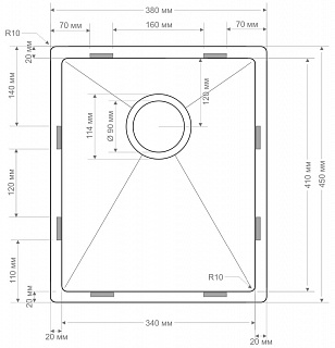Кухонная мойка Seaman Eco Bremen SBO-3845