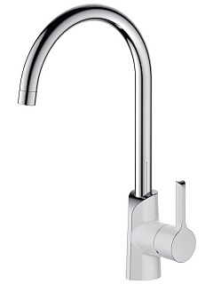 Смеситель д/кухни ELAT белый/хром  под фильтр картридж d40  4009L  ARGO 41709 