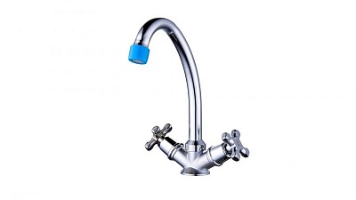 Смеситель д/кухни Solone (JIK4-A102-A) на шпильке (без подводки  В КОРОБКЕ ДВЕ ШТ)  (40)