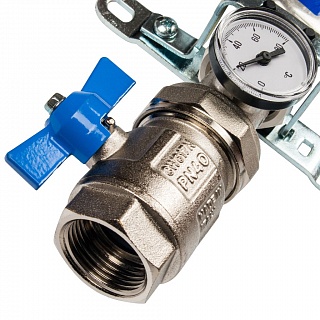 Коллектор 2-вых. нерж.ст. с расходомер. (SMS 0907 000002) STOUT