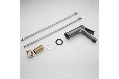 Смеситель д/раковины SHEVANIK оружейная сталь S8301T