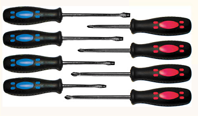 Набор отверток (PH,,SL) "Стандарт" КУРС прорезиненные ручки (56020)